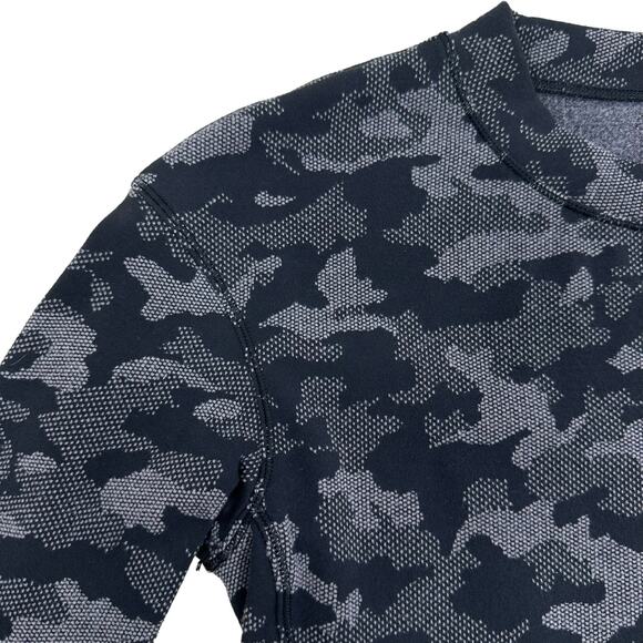 Lululemon Camo Sweatshirt Size 4  Close to Crossing Jacquard Black RULU - Picture 8 of 14